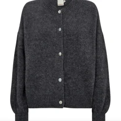 Alpaca cardigan Depeche - Grey Melange