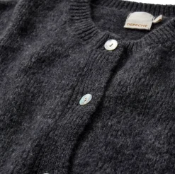 Alpaca cardigan Depeche - Grey Melange