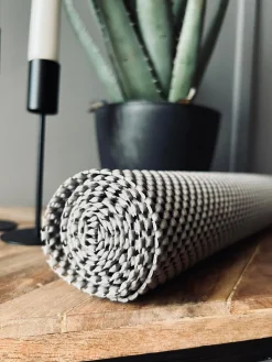 Anti-skrid 45x125cm - Hvid / Grå