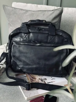 Arbejdstaske - Black Cow leather