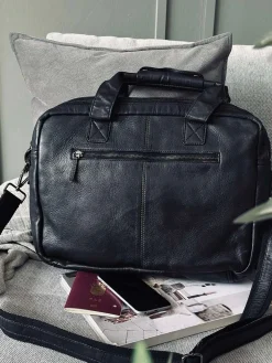 Arbejdstaske - Black Cow leather