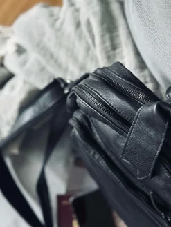 Arbejdstaske - Black Cow leather