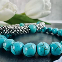 Armbånd Audrey Turkis sæt m. 2 armbånd