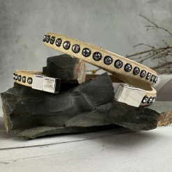 Armbånd Beige m. Swarowski sten