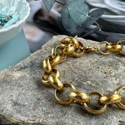 Armbånd Caroline forgyldt