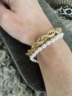 Armbånd Chunky forgyldt - Vandfast