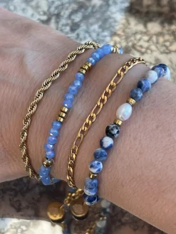 Armbånd Erika Blue - Sæt med 4 armbånd