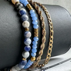 Armbånd Erika Blue - Sæt med 4 armbånd