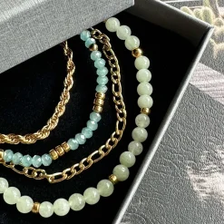 Armbånd Erika Jade - Sæt med 4 armbånd