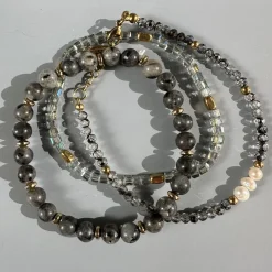 Armbånd GISELE grey – Sæt med 3 stk