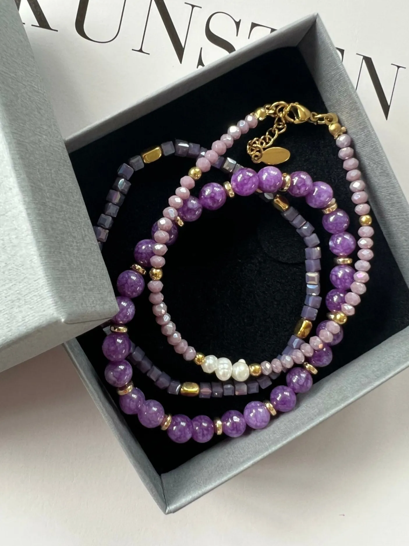 Armbånd GISELE Lavendel – Sæt med 3 stk