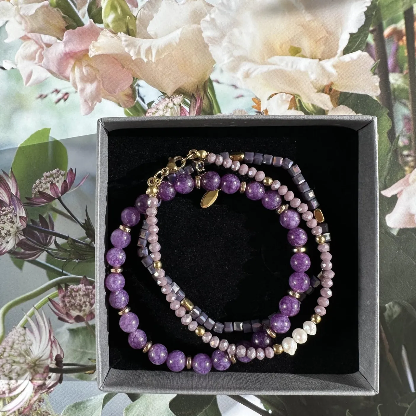 Armbånd GISELE Lavendel – Sæt med 3 stk