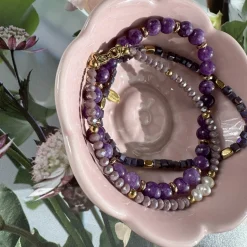 Armbånd GISELE Lavendel – Sæt med 3 stk