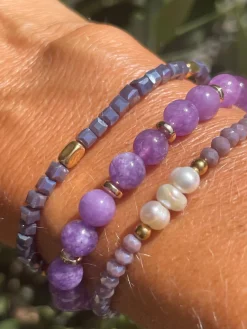 Armbånd GISELE Lavendel – Sæt med 3 stk