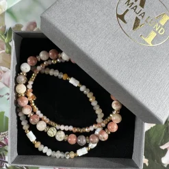 Armbånd GISELE Natur- Sæt med 3 stk