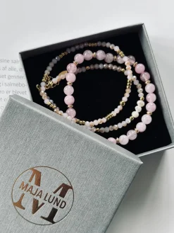 Armbånd GISELE Rose – Sæt med 3 stk