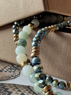 Armbånd Leah Emerald – Sæt med 3 stk