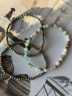 Armbånd Leah Emerald – Sæt med 3 stk