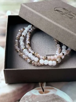 Armbånd Leah Soft Rose – Sæt med 3 stk