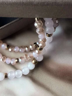 Armbånd Leah Soft Rose – Sæt med 3 stk