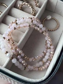 Armbånd Leah Soft Rose – Sæt med 3 stk