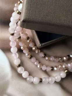 Armbånd Leah Soft Rose – Sæt med 3 stk