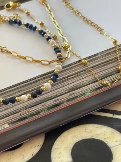 Armbånd Lilja sæt med 3 stk - Ægte ferskvandsperler