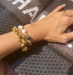 Armbånd Lærke ferskvandsperler