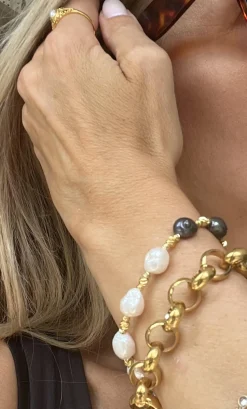 Armbånd Lærke ferskvandsperler