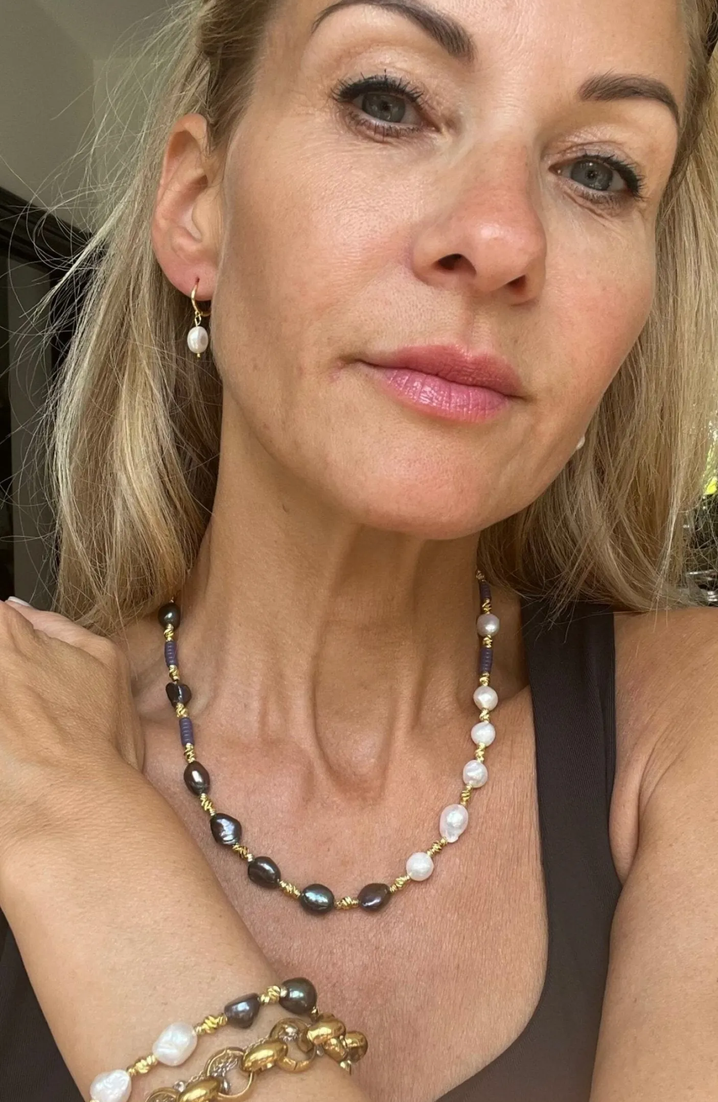 Armbånd Lærke ferskvandsperler