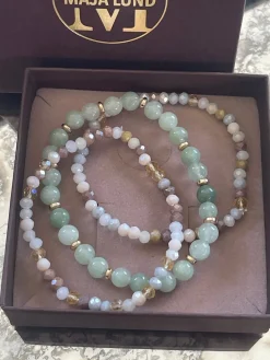 Armbånd Luna Jade Green – Sæt med 3 stk