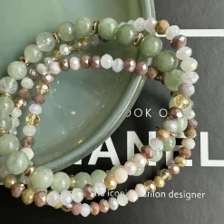 Armbånd Luna Jade Green – Sæt med 3 stk