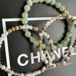 Armbånd Luna Jade Green – Sæt med 3 stk