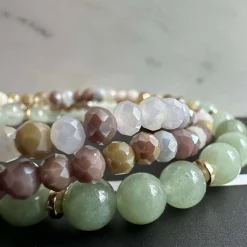 Armbånd Luna Jade Green – Sæt med 3 stk