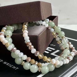 Armbånd Luna Jade Green – Sæt med 3 stk