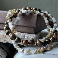 Armbånd Luna Tiger Eye – Sæt med 3 stk