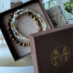 Armbånd Luna Tiger Eye – Sæt med 3 stk