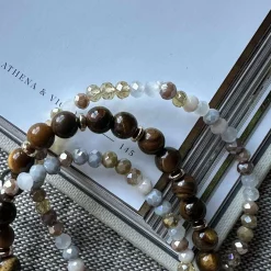 Armbånd Luna Tiger Eye – Sæt med 3 stk