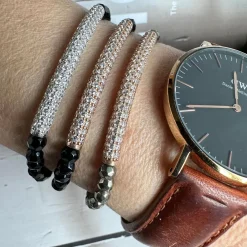 Armbånd Maja PYRIT m. forgyldt sterling silver