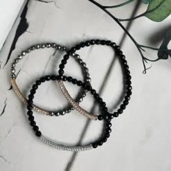 Armbånd Maja PYRIT m. forgyldt sterling silver