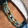 Armbånd Marika Aqua- Sæt med 3 stk