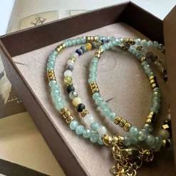 Armbånd Marika Aqua- Sæt med 3 stk