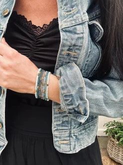 Armbånd Merle – Blue mix 1.Stk