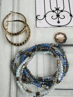 Armbånd Merle – Blue mix 1.Stk