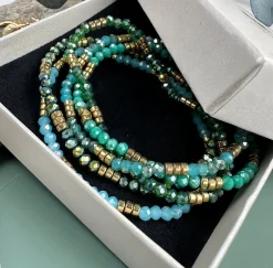 Armbånd Merle – green mix 1.Stk