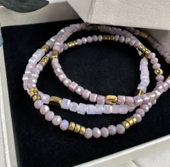 Armbånd Merle – Lavendel mix 1.stk