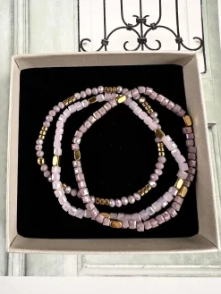 Armbånd Merle – Lavendel mix 1.stk