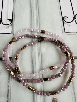 Armbånd Merle – Lavendel mix 1.stk