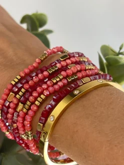 Armbånd Merle – Red mix 1.Stk