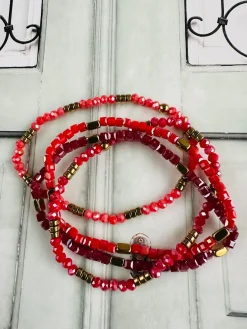 Armbånd Merle – Red mix 1.Stk